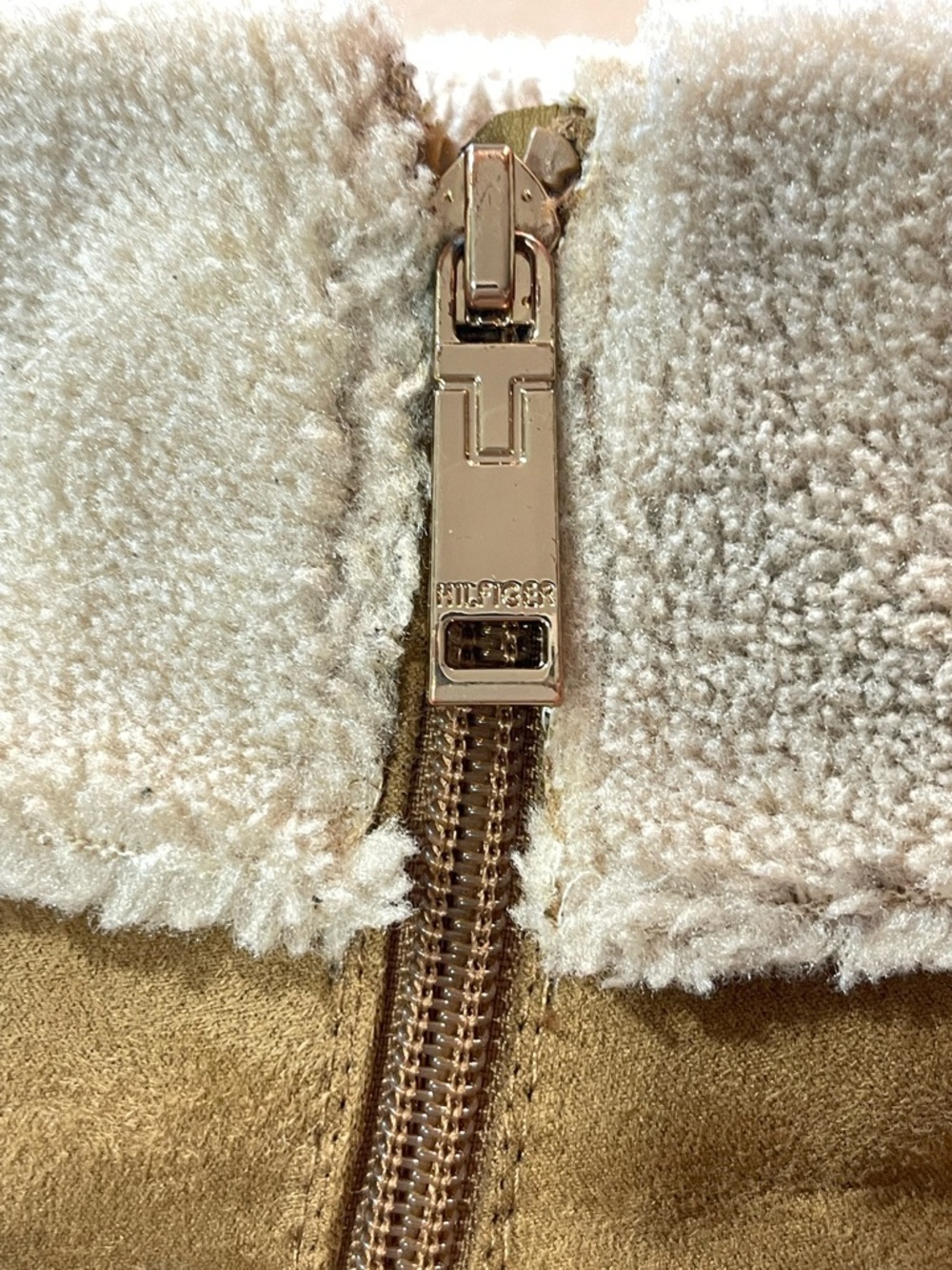 Tommy Hilfiger Tan Suede Shearling-Lined Ankle Boot - Picture 10 of 10